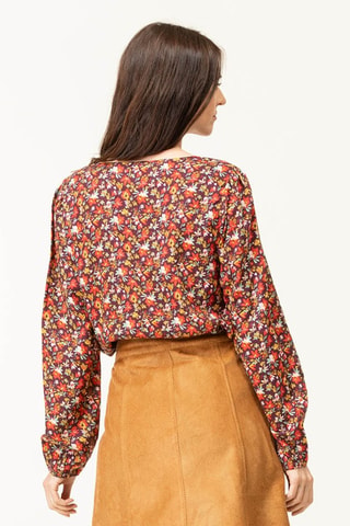 Blusa - Blanco, rojo y amarillo