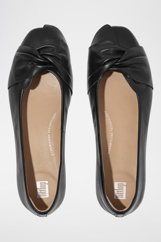 Ballerines en cuir - Noir