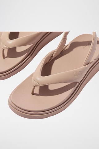 Tongs compensées - Beige