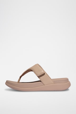 Tongs compensées - Beige