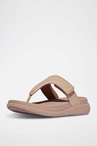 Tongs compensées - Beige
