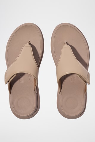 Tongs compensées - Beige