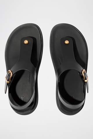 Sandales plateformes en cuir - Noir