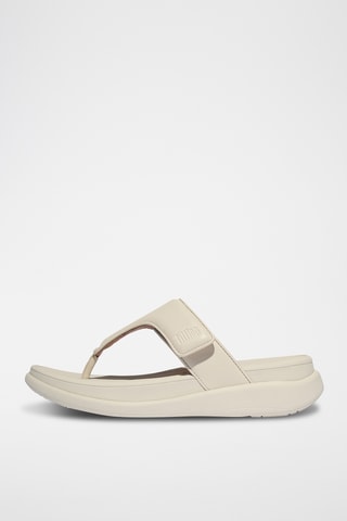 Tongs compensées - Beige