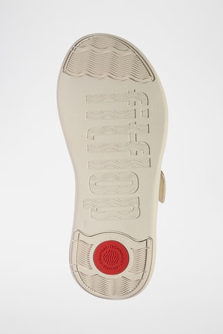 Tongs compensées - Beige