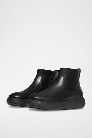 Bottines en cuir - Noir