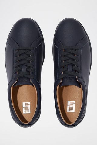 Baskets en cuir - Bleu marine