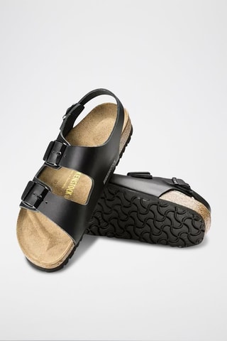 Sandales en cuir Milano - Noir