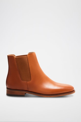 Botines Chelsea de piel Zoé  - Camel
