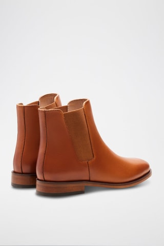 Botines Chelsea de piel Zoé  - Camel