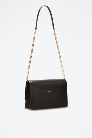 Bandolera de piel Hélène  - Negro
