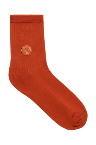 4 pares de calcetines Coffret du quotidien - Naranja y rosa
