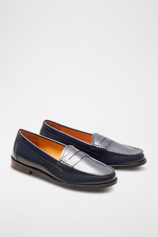 Mocasines de piel Victoire  - Azul marino