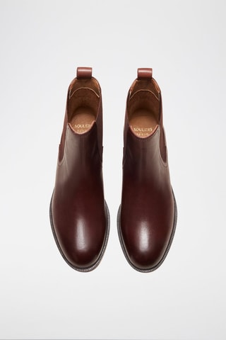 Botines Chelsea de piel Isaure  - Marrón
