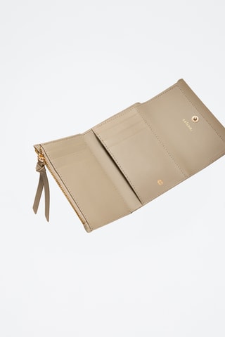 Cartera de piel Emilie - Beige