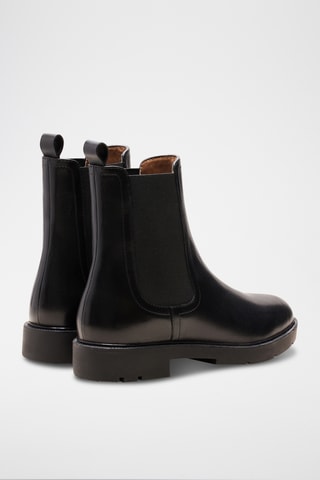 Botines Chelsea de piel Isaure  - Negro