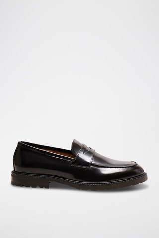 Mocasines de piel Avril  - Negro