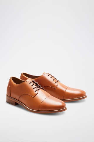 Derbies de piel Capucine  - Camel