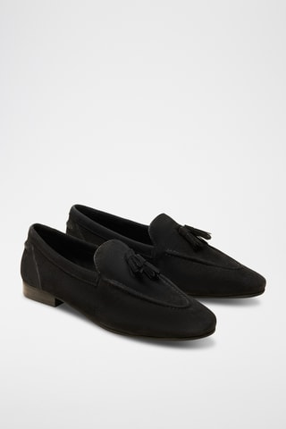 Mocasines de piel vuelta Florence - Negro