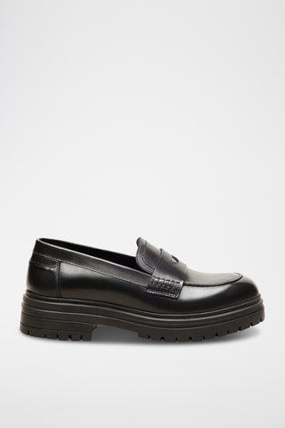 Mocasines de piel con plataforma Céline - Negro
