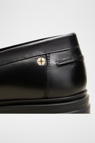 Mocasines de piel con plataforma Céline - Negro