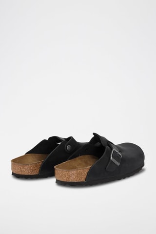 Sabots en cuir Boston Leoi Noir