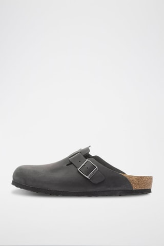 Sabots en cuir Boston - Noir
