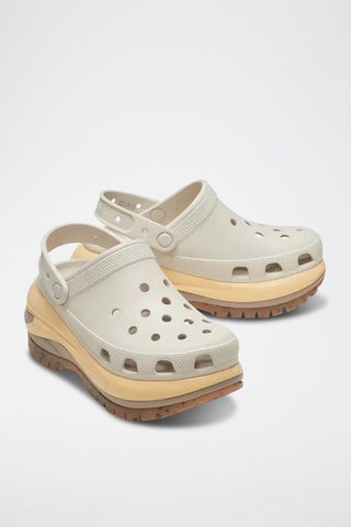 Sabots plateformes Mega Crush Clog - Beige
