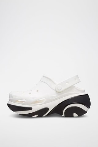 Sabots plateformes Bubble Crush Clog - Blanc et noir