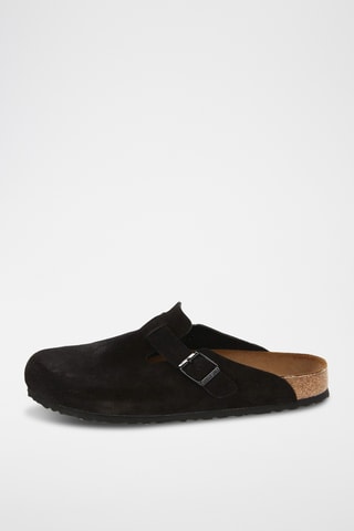 Sabots en nubuck Boston - Noir