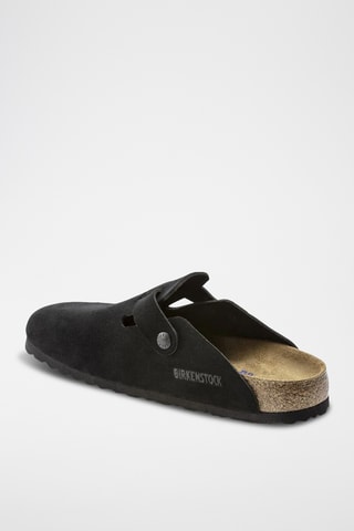 Sabots en nubuck Boston - Noir