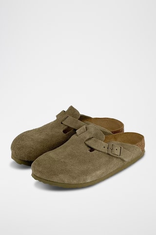 Sabots en nubuck Boston - Kaki