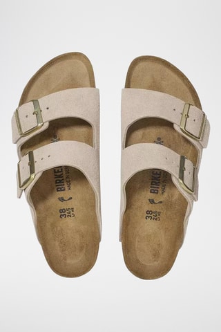 Mules en nubuck Arizona - Beige clair