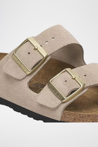 Mules en nubuck Arizona - Beige clair