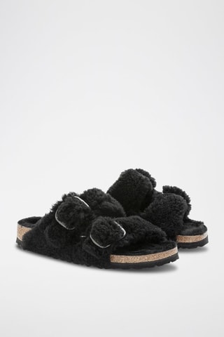 Mules en fourrure de mouton Arizona - Noir