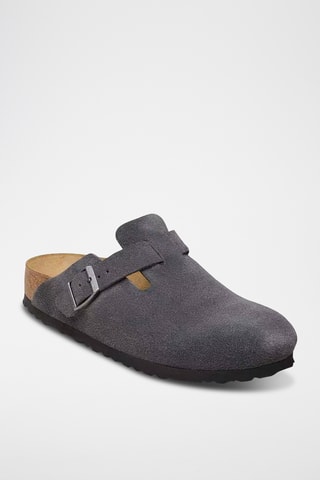 Sabots en cuir Boston - Bleu foncé