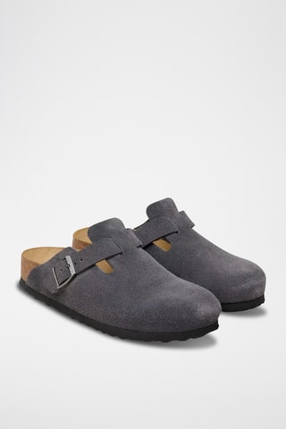 Sabots en cuir Boston - Bleu foncé