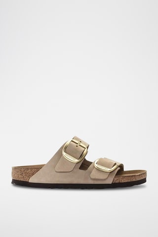 Mules en cuir nubuck - Beige