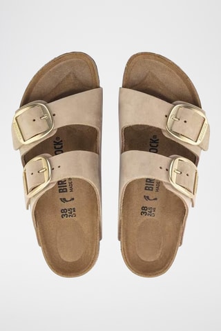 Mules en cuir nubuck - Beige