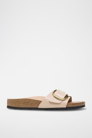 Mules vernies en cuir - Beige