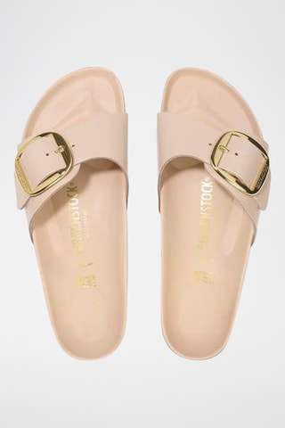 Mules vernies en cuir - Beige