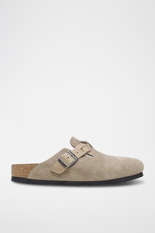 Sabots en velours - Beige