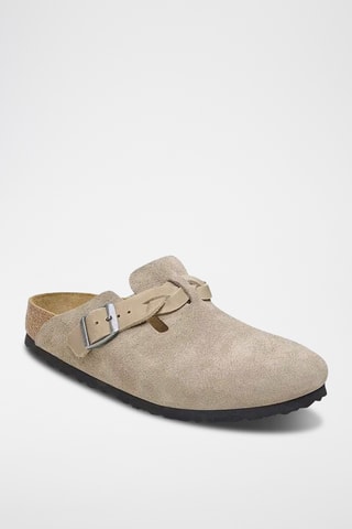 Sabots en velours - Beige