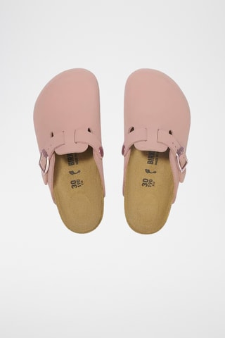 Sabots en cuir nubuck - Rose