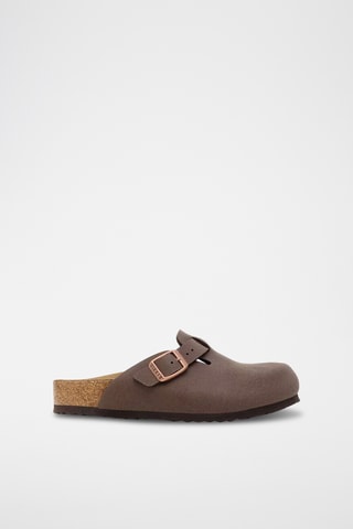 Sabots en cuir nubuck - Marron