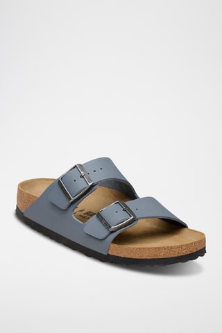 Mules en cuir - Bleu