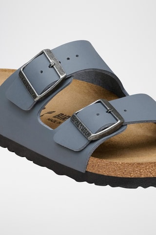 Mules en cuir - Bleu