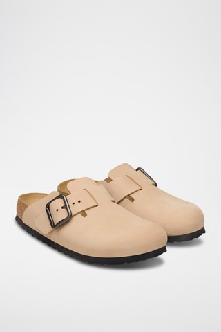 Chaussons en cuir - Beige
