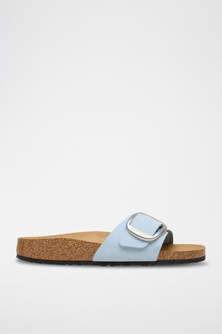 Mules en cuir - Bleu clair