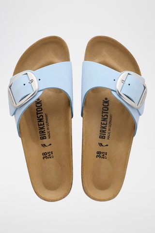 Mules en cuir - Bleu clair